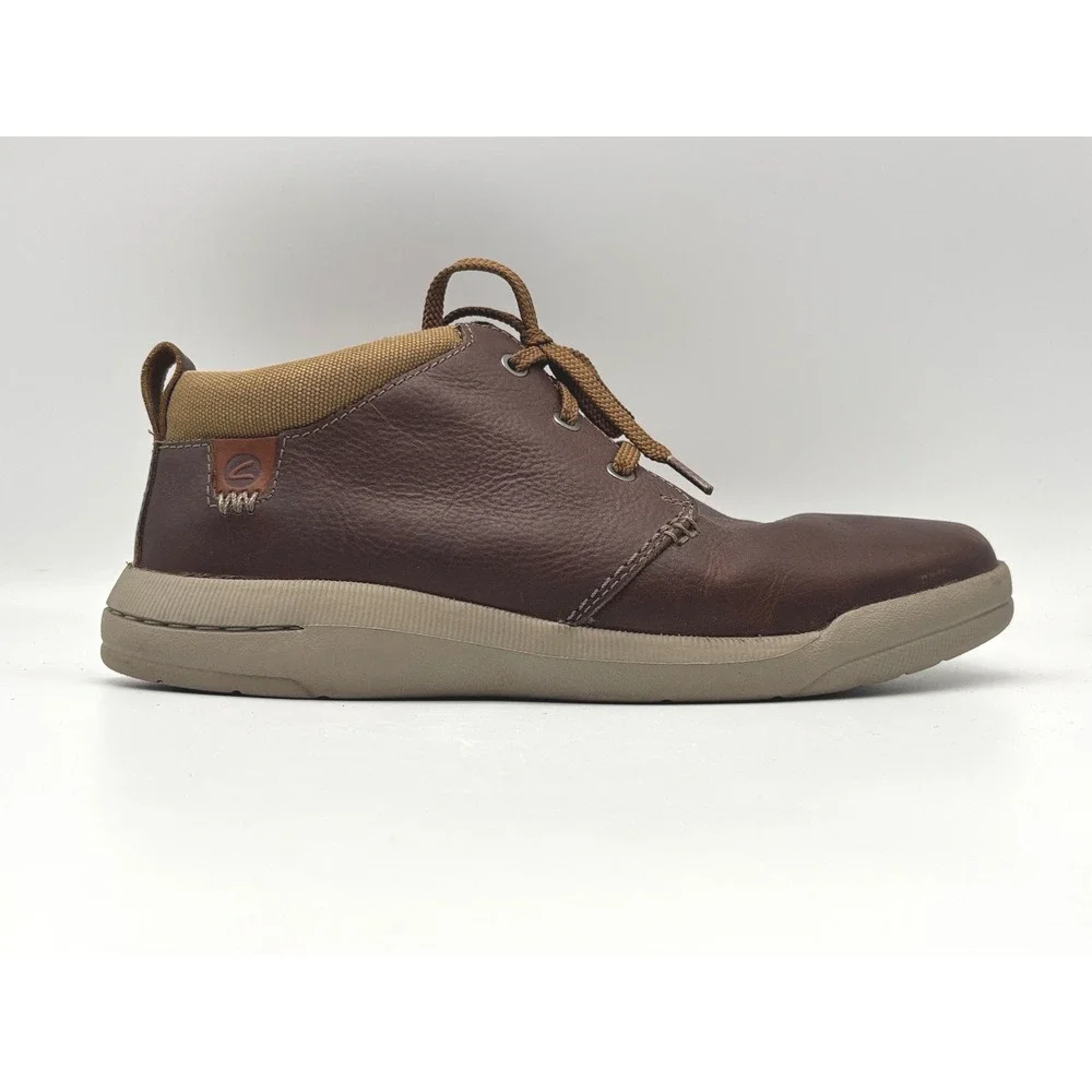 Clarks Collection Extreme Comfort Brown Leather Chukka Boots Mens 9.5